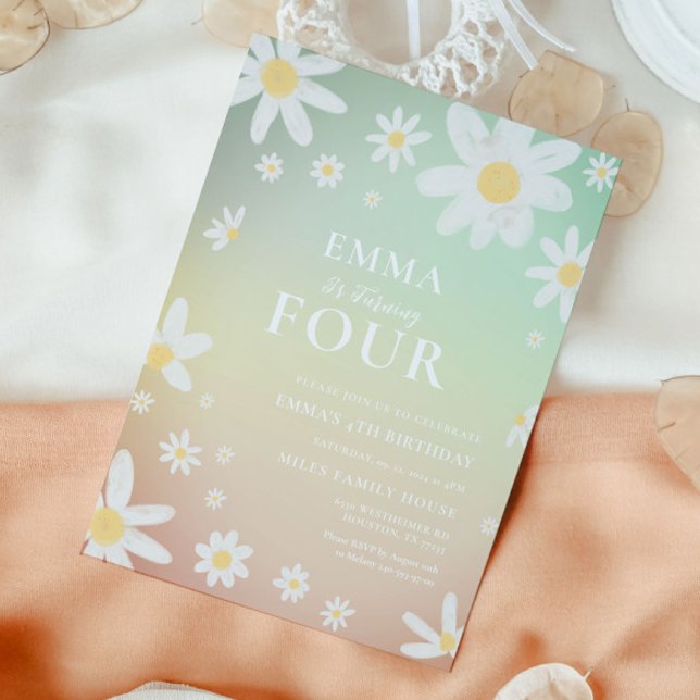 Daisy Födelsedagsfest inbjudan (Skapare uppladdad)