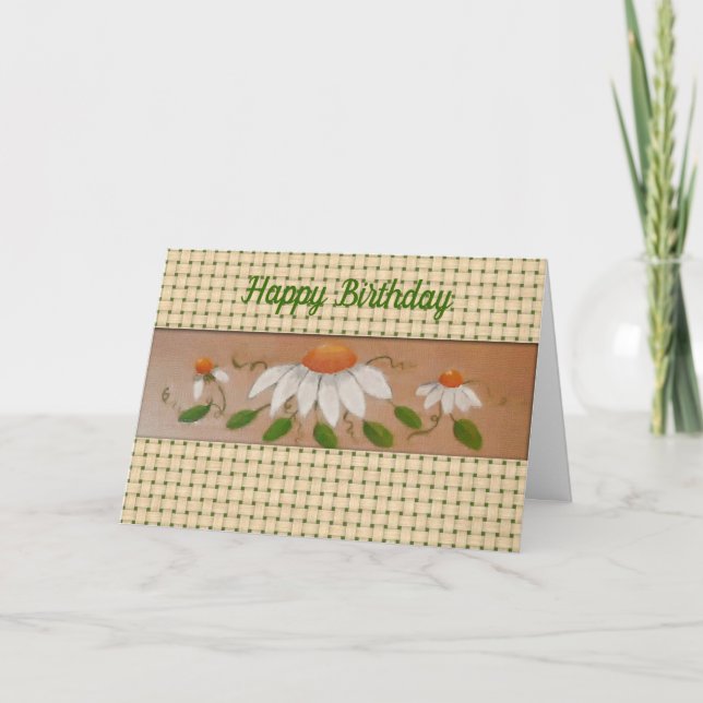 Daisy födelsedagskort kort (Framsida)