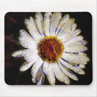 Daisy för Abstrakt av snyggtens Funky Vita blommor Musmatta