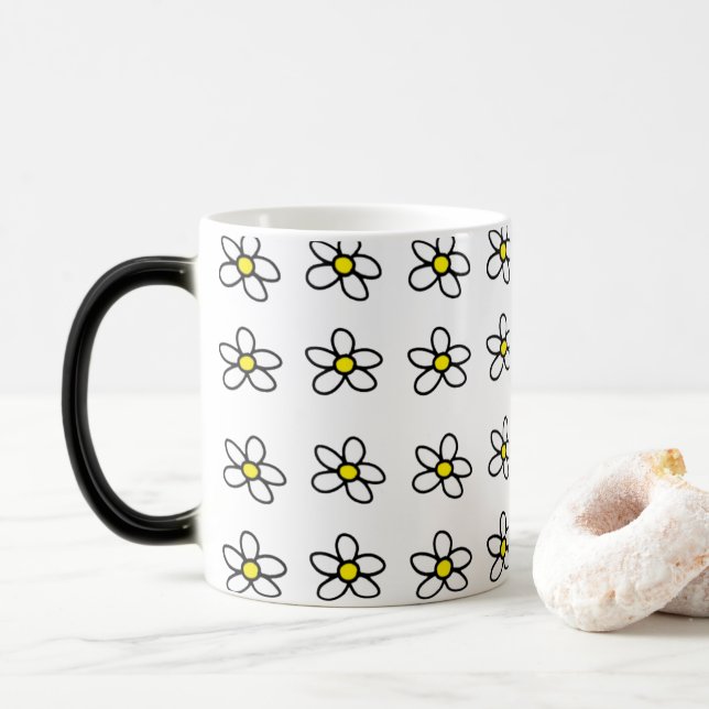 Daisy för anpassade magisk mugg (Med munk)