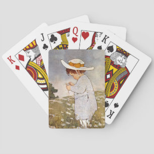 Daisy för antikisk barnplockning spel kort