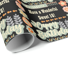 Daisy för återtagning av Vintage för namn-ålder Fö Presentpapper