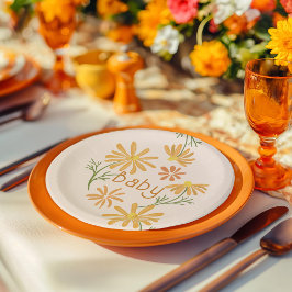 Daisy för babykläder för orange och Gult