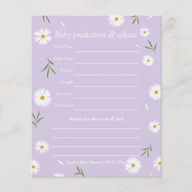 Daisy för babyvisningsprogram för Elegant (Framsida)