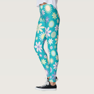 Daisy för baljväxter/Blommigt Leggings