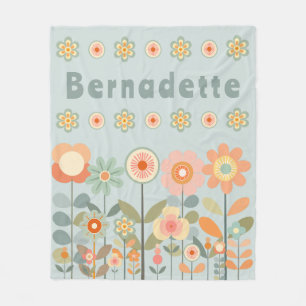 Daisy för Blommigt av jodblommans Vintage för åter Fleecefilt