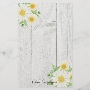 Daisy för Blommigt av personlig Brevpapper
