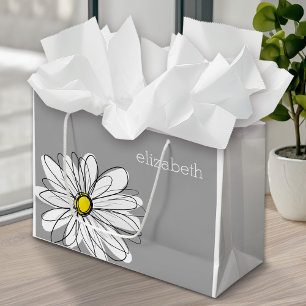 Daisy för Blommigt av trendig med grått-gultens eg