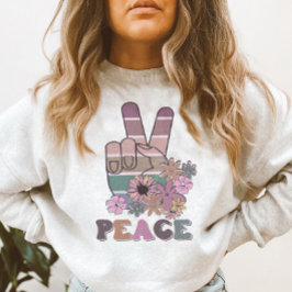 Daisy för Blommigten Retro 70-årsjubileum för fred T Shirt