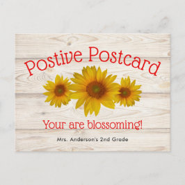 Daisy för blomning | Positiva skolnyheter Vykort