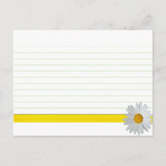Daisy för Bröllop Recept Card Bright Vykort