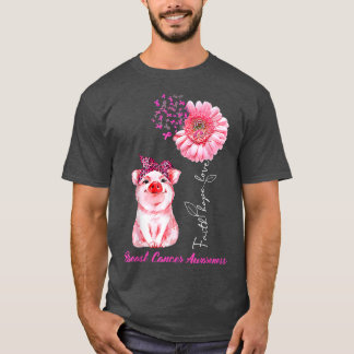 Daisy för bröstcancermedvetandegrad Ribbon Gifts T Shirt