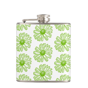 Daisy för Chartreuse Grönt Skriv ut, Hippie Flower Fickplunta