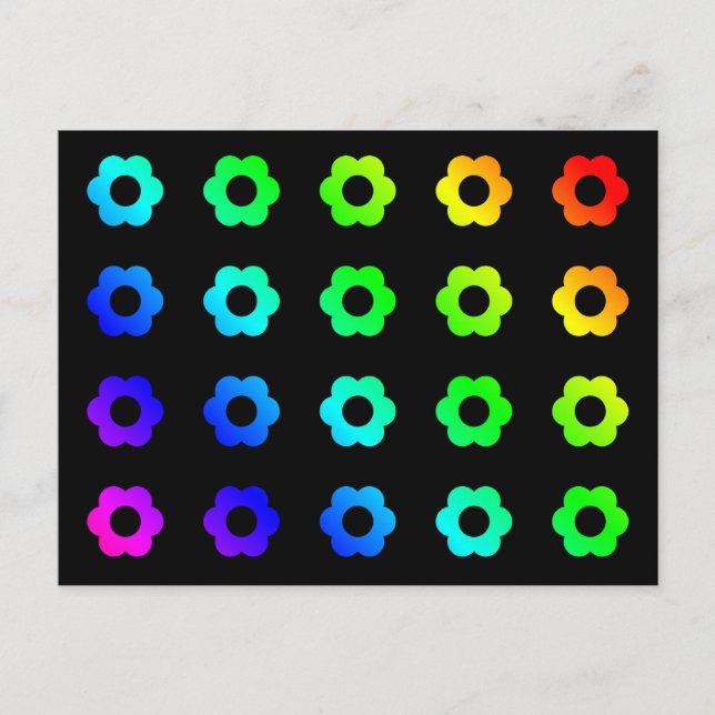 Daisy för Daisy av färglös Multifärgad Vykort (Framsida)