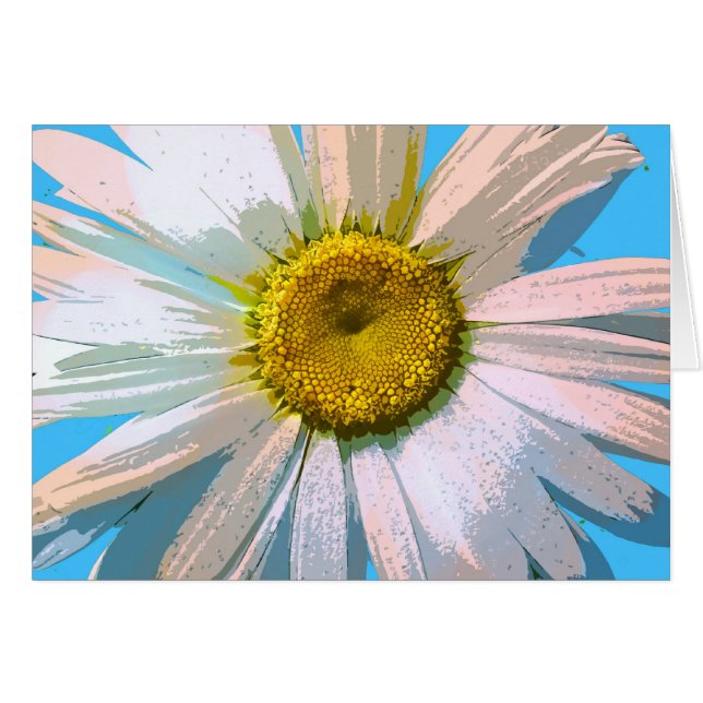 Daisy   för evigtsommar (kortet) hälsningskort (Framsidan Horizontal)