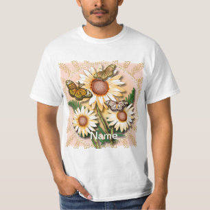 Daisy för fjäril-Gult T Shirt