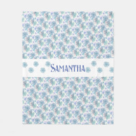 Daisy för flerfärgat pastelllappverk fleecefilt