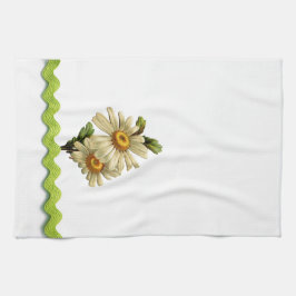 Daisy för Grönt av blek Kökshandduk