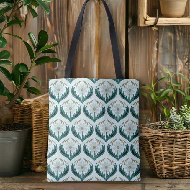 Daisy för Grönt av  Flower Power Mint med 70-upplö Tygkasse (Skapare uppladdad)