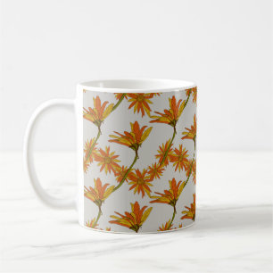 Daisy för Gult för färgreducerad Orange - höst Kaffemugg