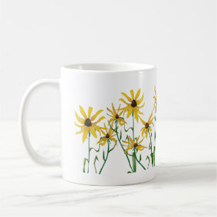 Daisy för gult kaffemugg