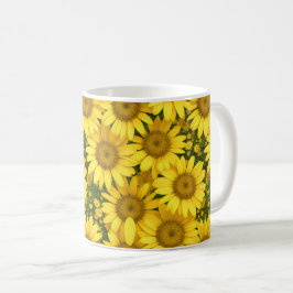 Daisy för gult kaffemugg