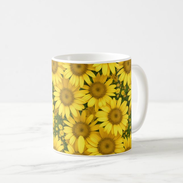 Daisy för gult kaffemugg (Framsida höger)