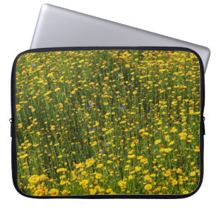 Daisy för gult laptop sleeve