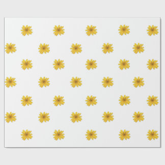 Daisy för gult - radbrytning Papper Presentpapper
