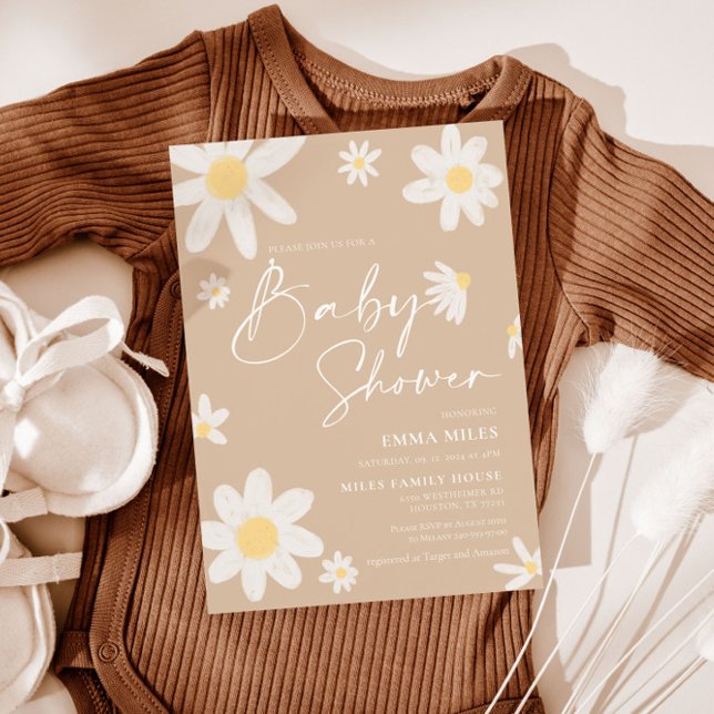 Daisy för inbjudan till babyvisningsprogrammet (Skapare uppladdad)