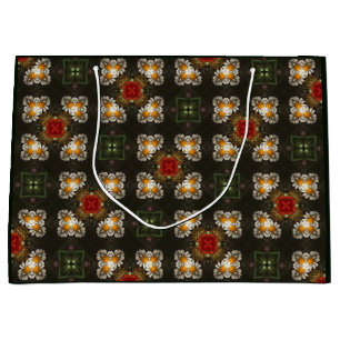 Daisy för julfestsröd kor abstrakt