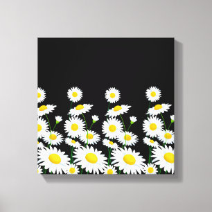Daisy för konsthvit från Canvas Wall