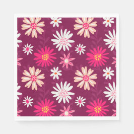 Daisy för magenta pappersservett
