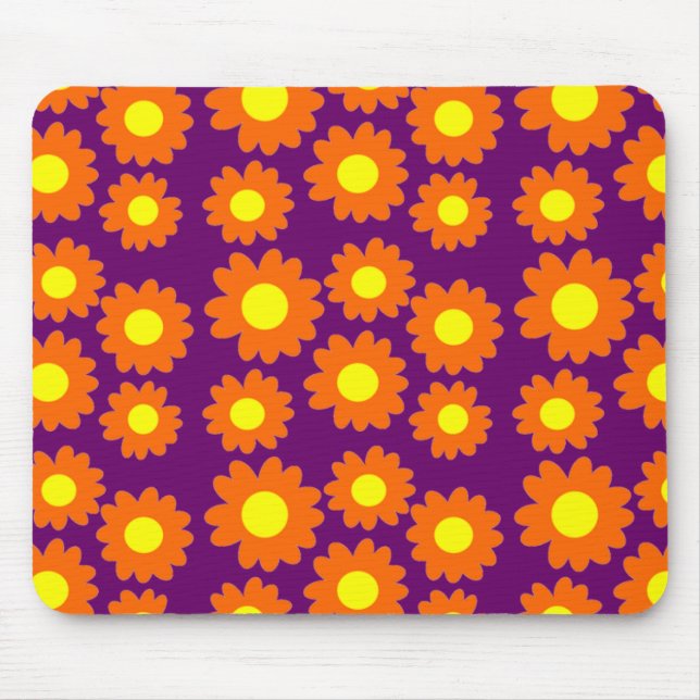 Daisy för orange musmatta (Framsidan)