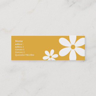 Daisy för Orange - Smala Mini Visitkort