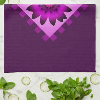 Daisy för orkidéMagenta Flower Kitchen Towel Kökshandduk