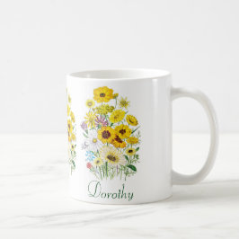 Daisy för personlig kaffemugg