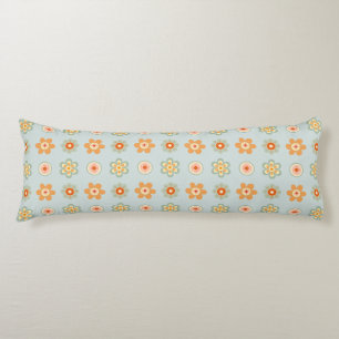 Daisy för Retro Vintage Flower Mönster Blommigt Kroppskudde