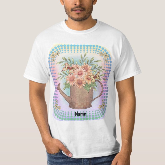 Daisy för Rosa av vattenburk t-shirt (Framsida)