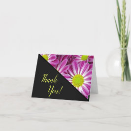 Daisy för rosa och Gult | BLOMMIGT Tack Kort