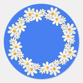 Daisy för scout för flickor runt klistermärke