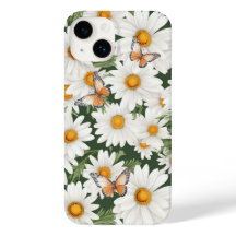 Daisy för vattenfärg och monarch Butterflies