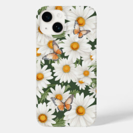 Daisy för vattenfärg och monarch Butterflies