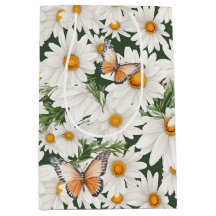Daisy för vattenfärg och monarch Butterflies