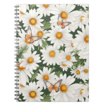 Daisy för vattenfärg och monarch Butterflies