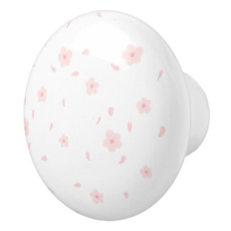 Daisy för vattenfärgning Rosa keramisk Dra Knopp