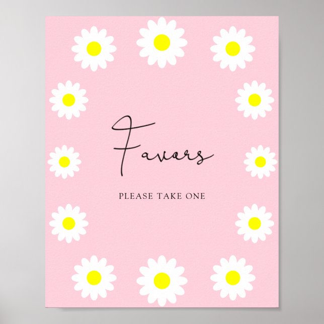 Daisy för vilda blommor - Favoriter Poster (Framsidan)