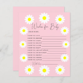 Daisy för vilda blommor - Önskemål för baby