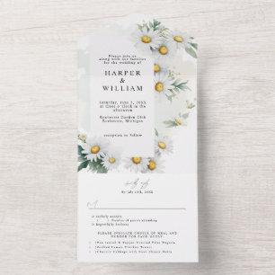 daisy för vilda blommor osa vid bröllop