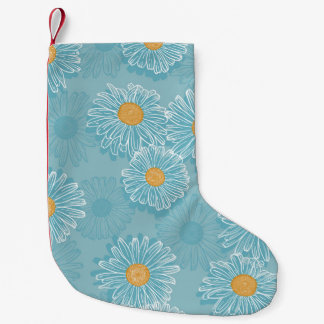 daisy för vintage: blommigtens kontur mönster. liten julstrumpa